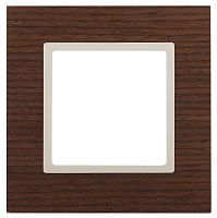 Рамка универсальная Эра Elegance 1-м. дерево дуб/слоновая кость картинка